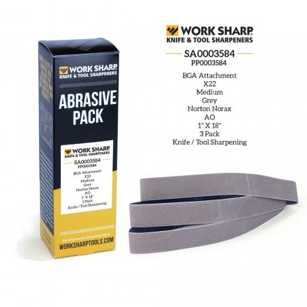 Work Sharp slipetape for Work Sharp båndslipeveiledning X22 medium 3-pk