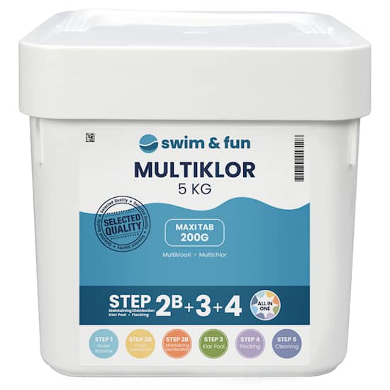 Swim & Fun Multiklor Maxi Tabs 200g, 5kg