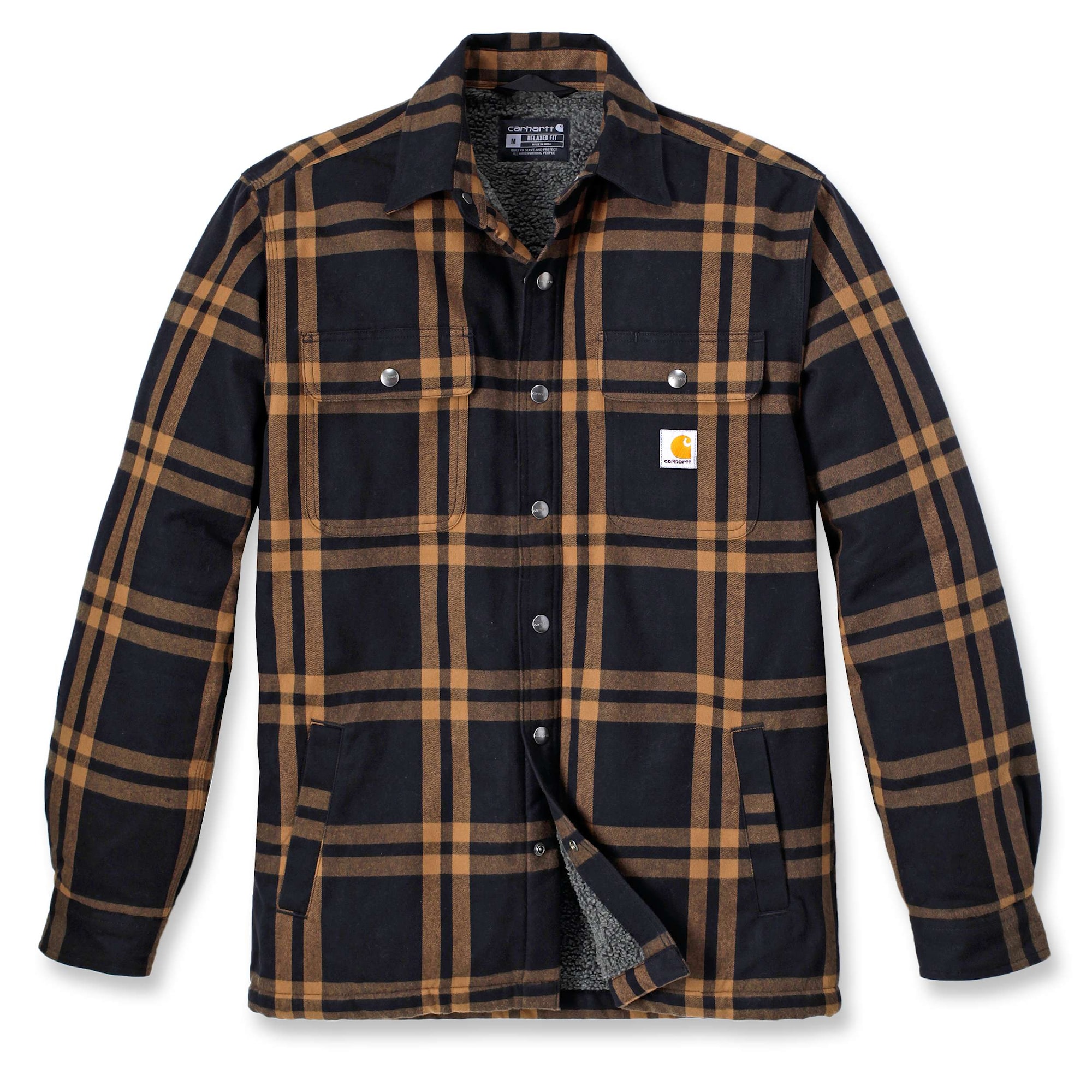 Carhartt Roane Skjortjacka med huva, Herr, Black