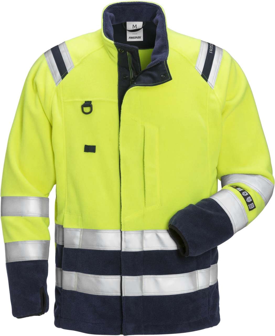 Fristads Palosuojattu Flamestat high vis fleecetakki lk 3 4063 ATF Huomiokeltainen/Laivastonsininen XS