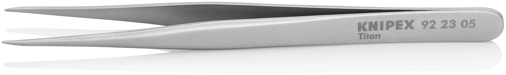 Knipex Precisionspincett 922305 120mm, rak spetsig, titan