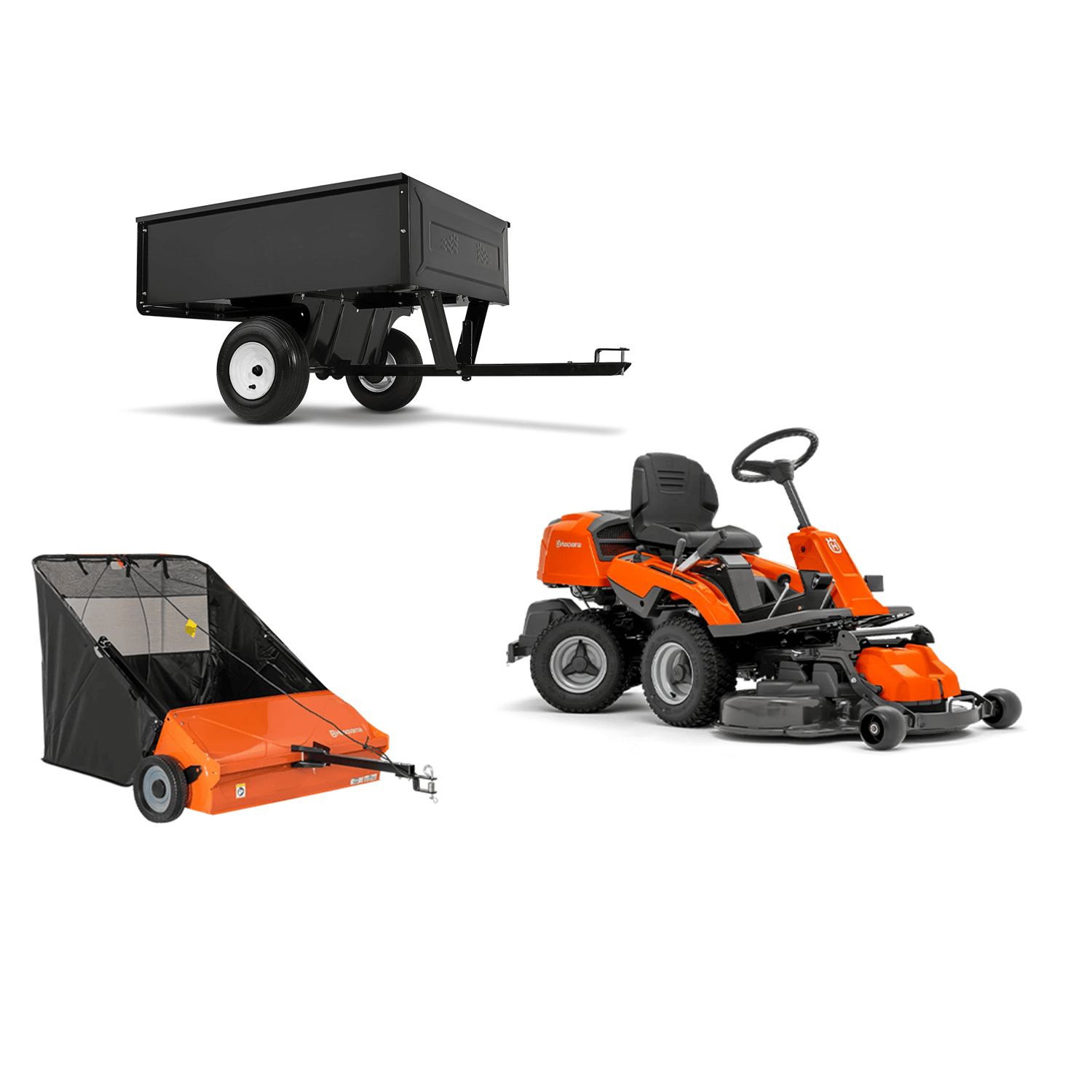 Husqvarna Åkgräsklippare Rider 214C Redskapspaket