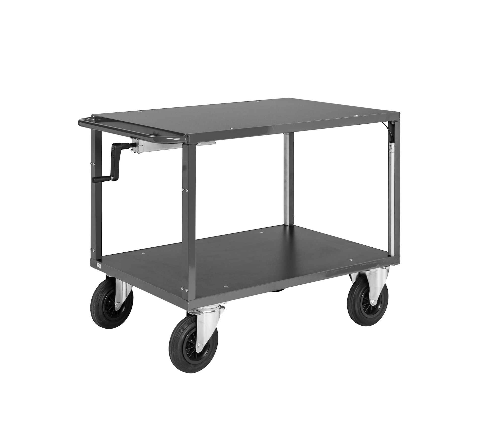 Kongamek 100 x 70 cm Mörkgrå Bordsvagn