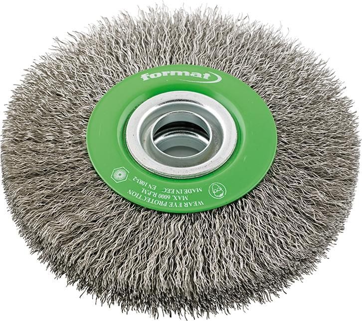 Format Kiekko­harja 0,30 mm, aaltoileva, ruostumaton teräs