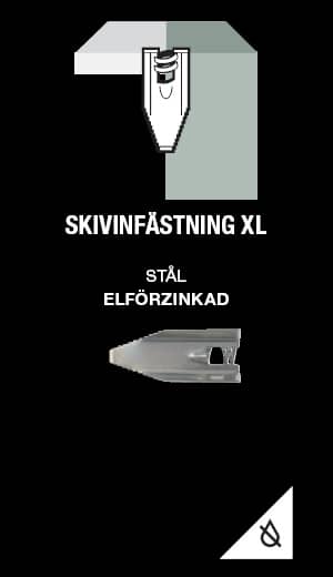 Gunnebo Fastening Levykiinnike XL galvanoitu 5-pakkaus