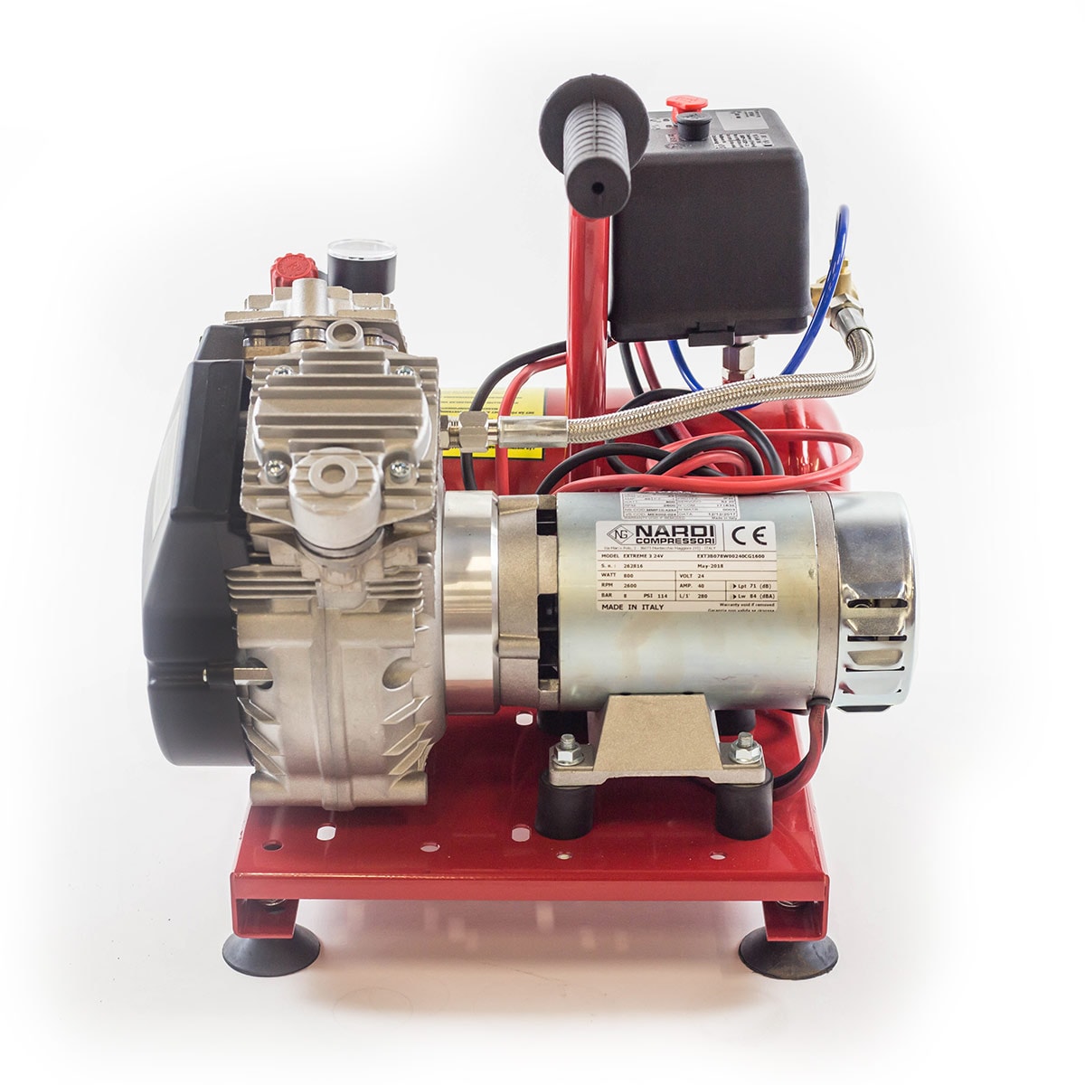 Nardi kompressor Extreme 3, 7 L, 24 V, oljefri Kompressorer Duab
