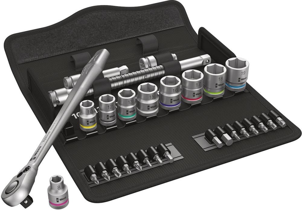 Wera Stikknøkkelsett 3/8 Zyklop Metal Switch 29 deler