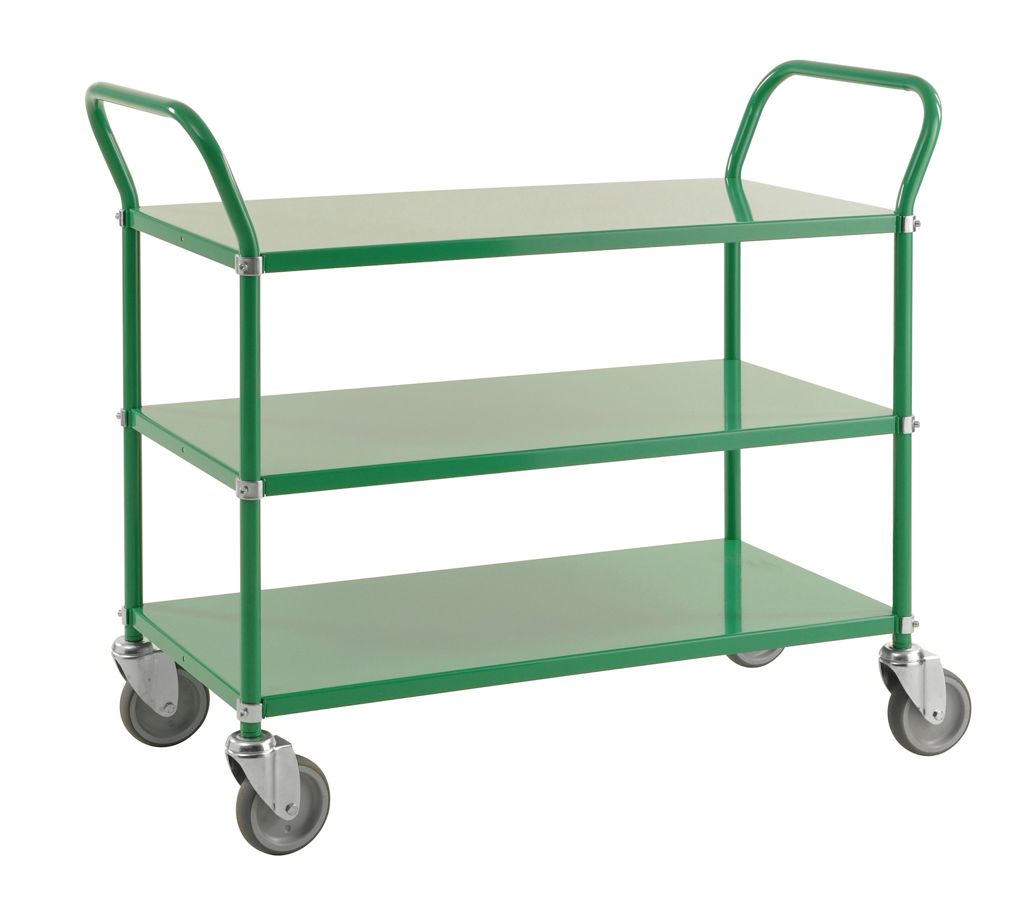 Kongamek 90 x 44 Grønn Lys tralle med 3 hyller