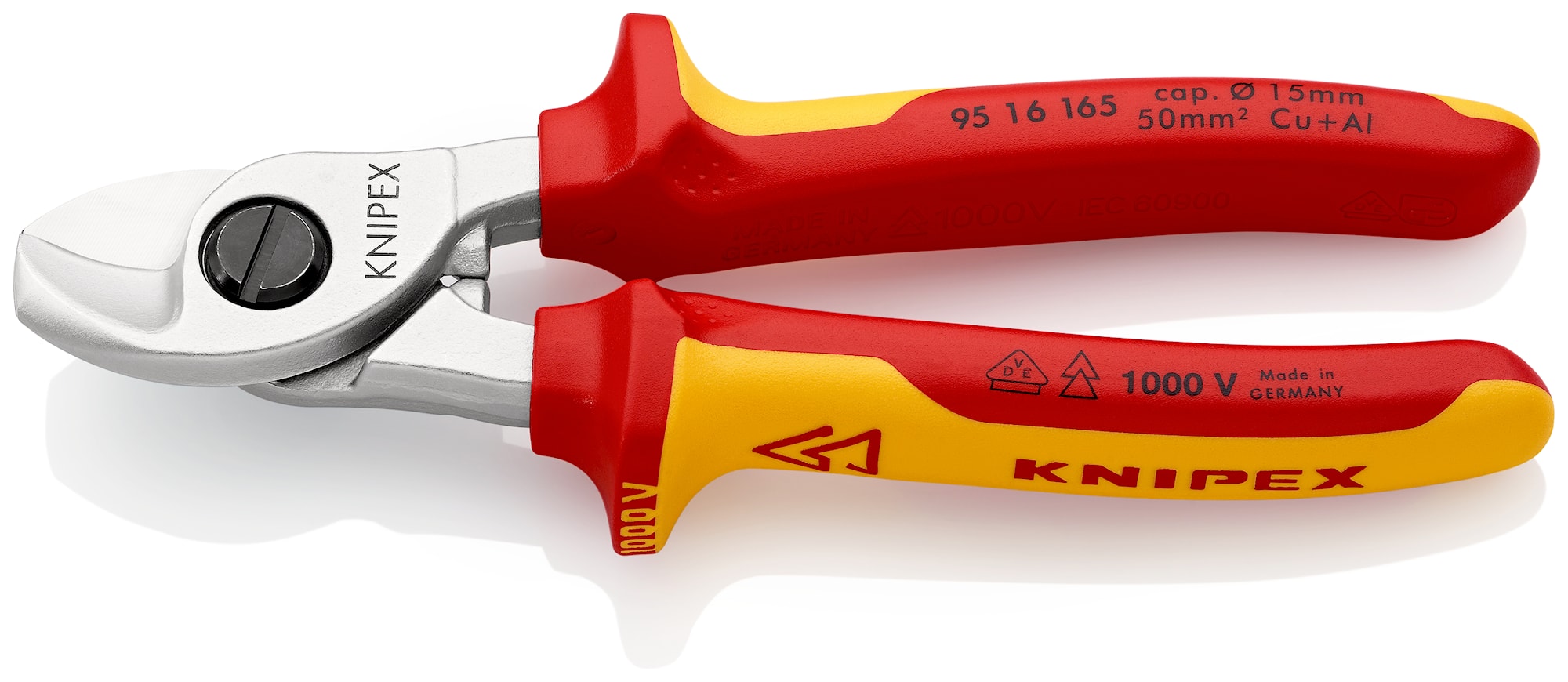 Knipex Kaapelileikkuri 9516165 165 mm VDE, 15 mm