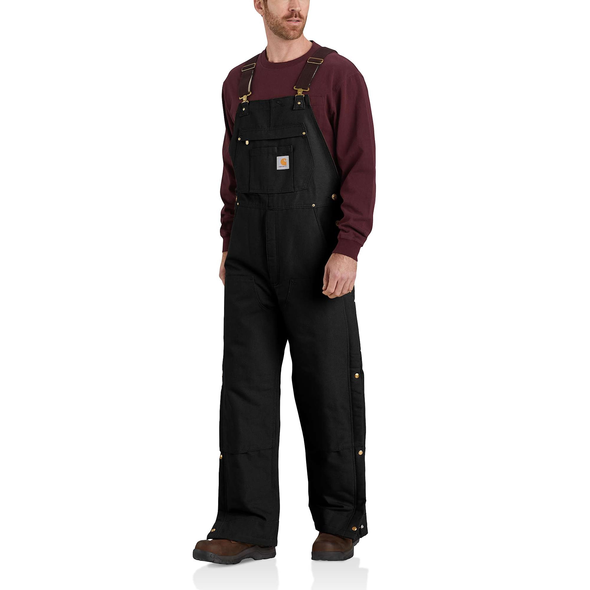 Carhartt Insulated Bib Overall Herr Black L