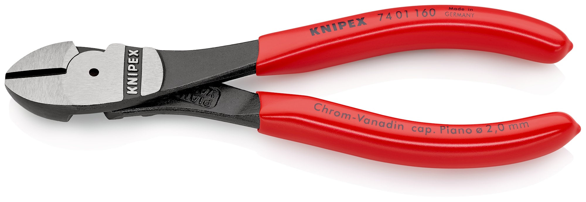 Knipex skævbider, sort atramenteret