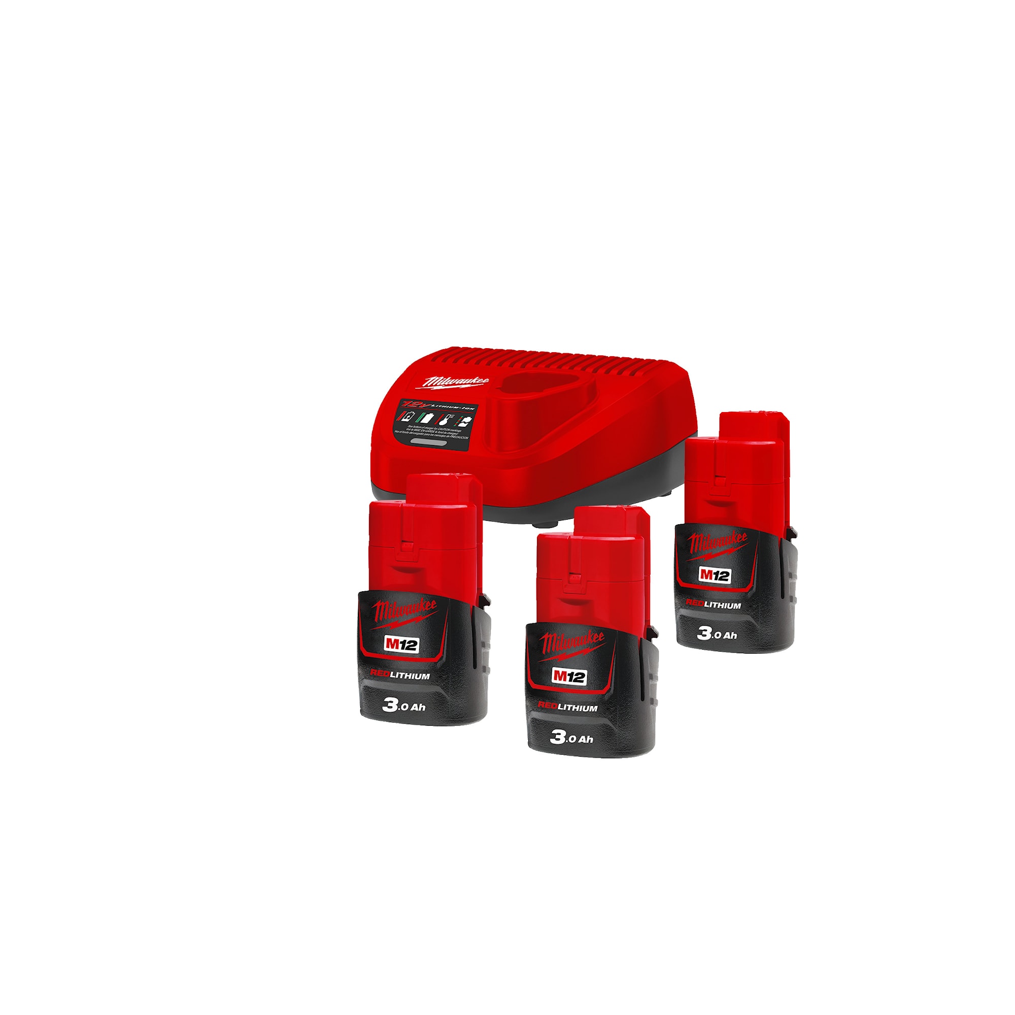 Milwaukee Batteri 3,0 ah & Laddare M12 NRG-303