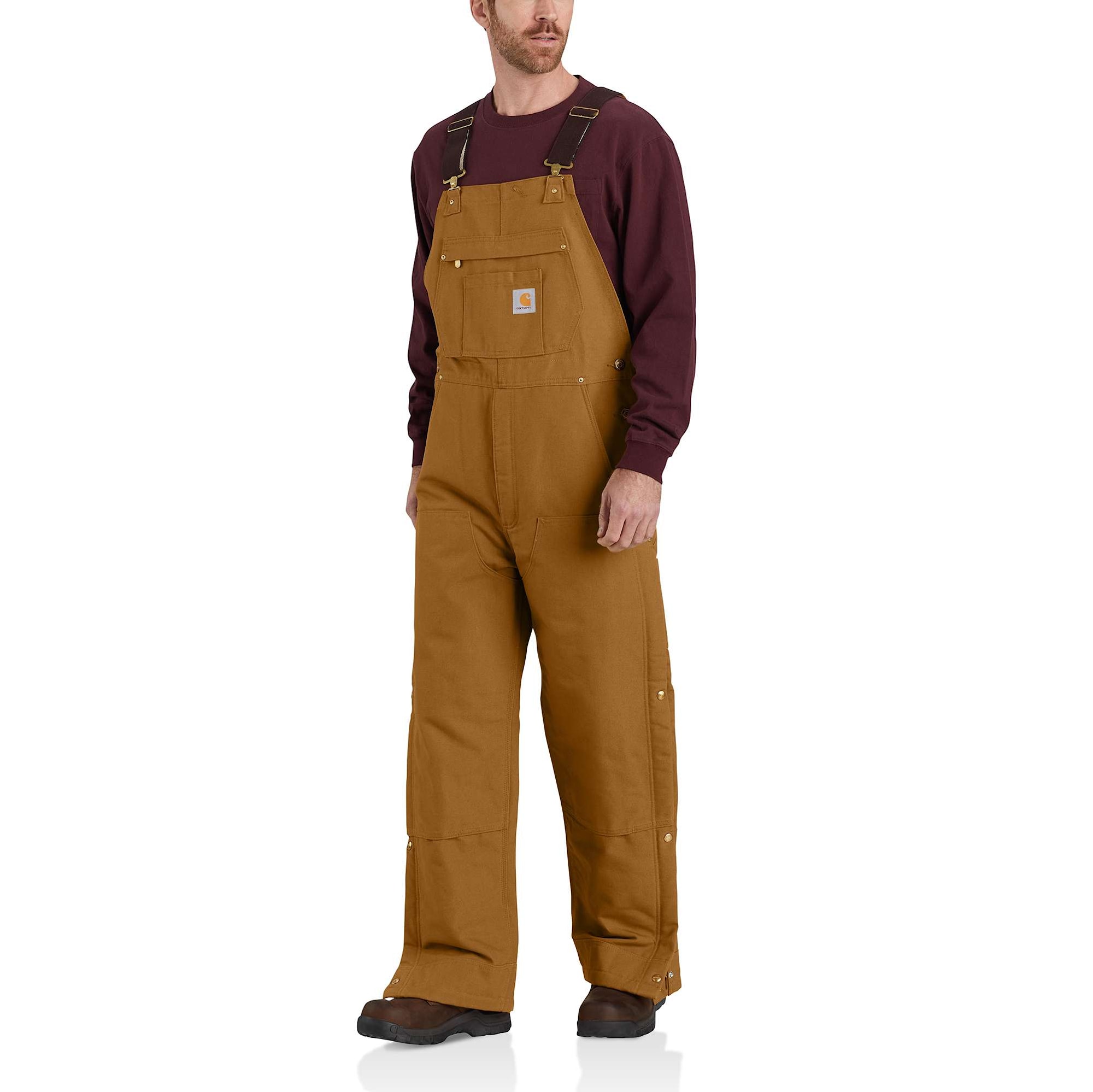 Carhartt Insulated Bib Overall Herr Carhartt® Brown L