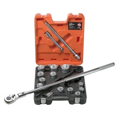 Bahco Hylsnyckelsats SLX 17 3/4'' 17 delar