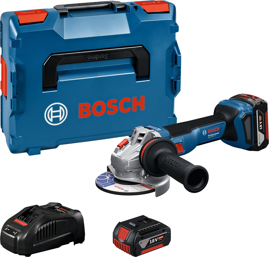Bosch Vinkelslip GWS 18V-11 S 125mm 2X5Ah Lb