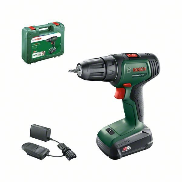 Bosch DIY Borskrutrekker Universaldrill 18 1X1,5Ah