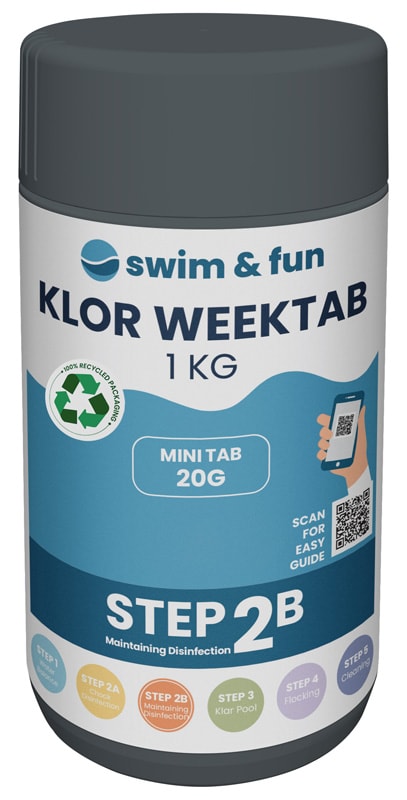 Swim & Fun Kloori WeekTabs Pool 20g, 1kg
