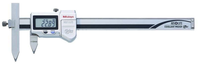 Mitutoyo skyvelære 573-615-20 for hullavstand 10,1-160 mm, 0,01 mm justerbare knoker, IP67, datautgang