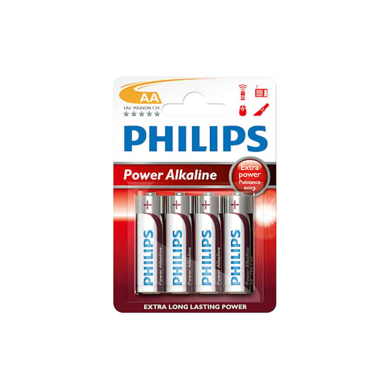 Philips-batteri Philips AA 1,5V LR06 4-pk