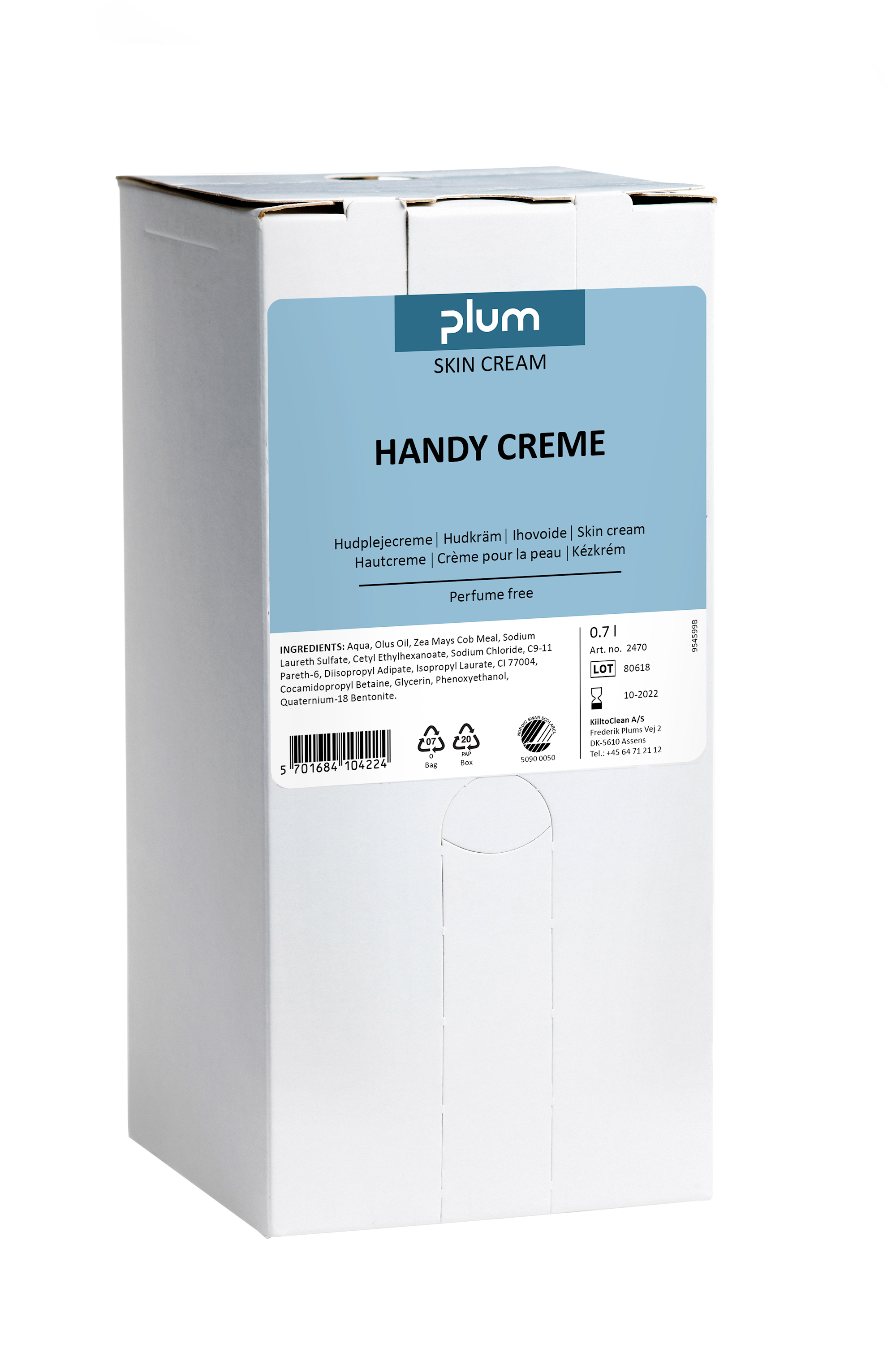 Plum Käsivoide Plum Handy-Creme 0,7 l, Bag-in-Box