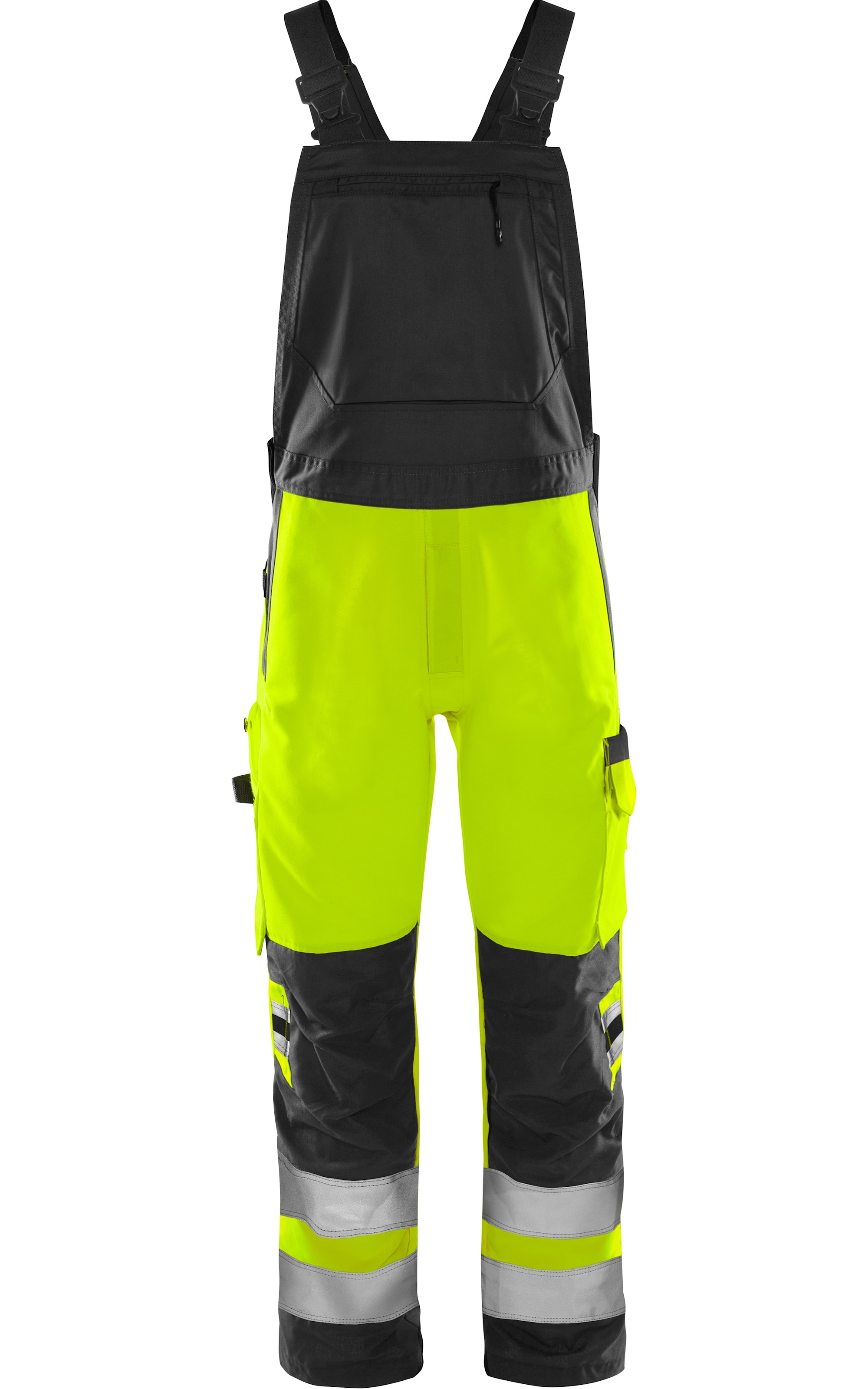 Fristads Green smekkebukse varsel kl. 2 1030 GPLU Varselgul/svart C58