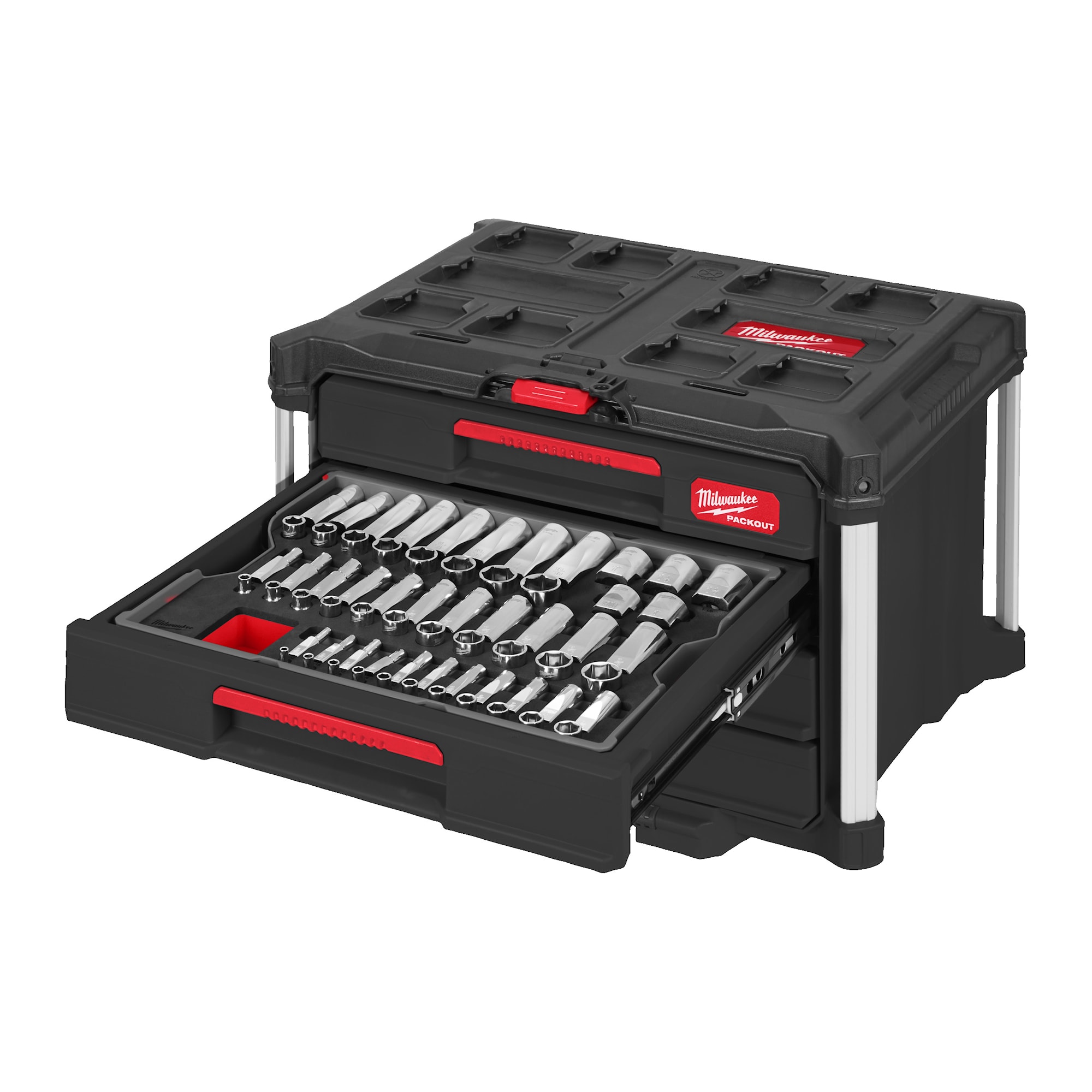 Milwaukee Skraldenøgler Fyldt PACKOUT 244DEL