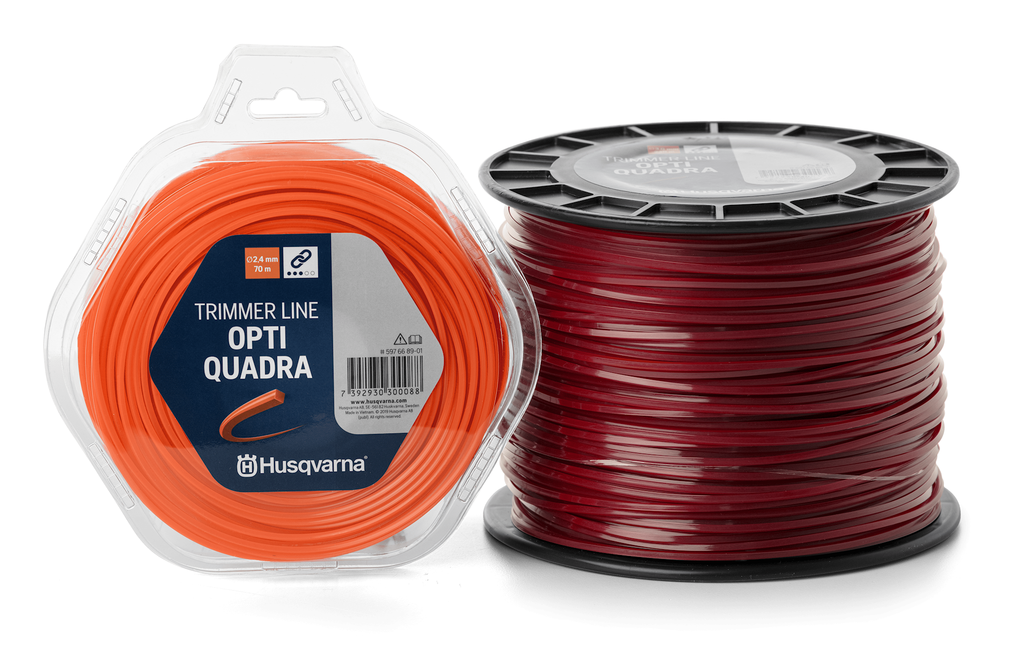 Husqvarna Trimmer Line Opti Quadra 2,4Mm X 70M Oransje