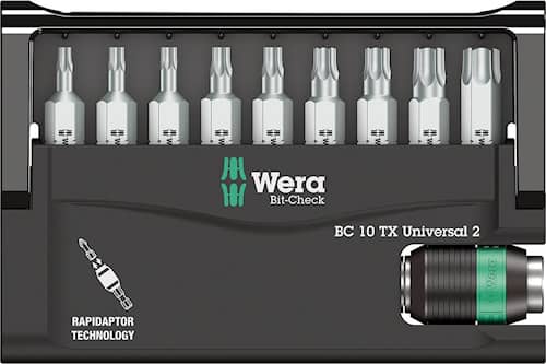 Wera Bitssett Rapidaptor Torx T6-40 9 stk