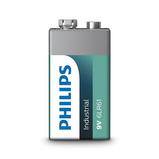 Philips Industriell 9V/6LF22-batteri, 10-pk