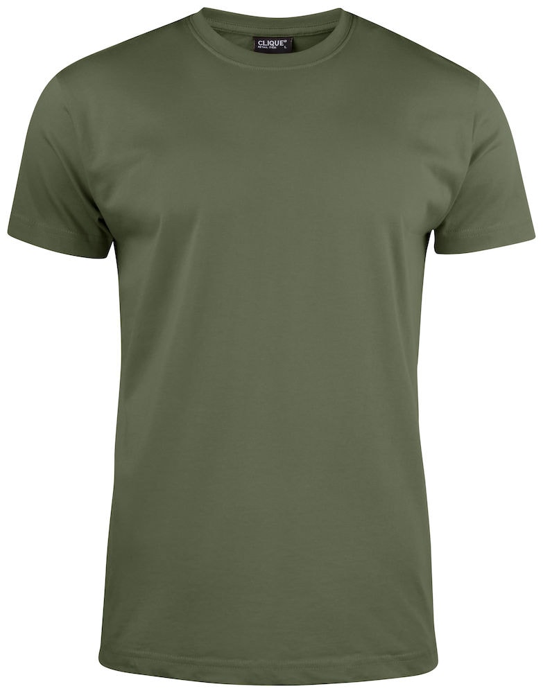 Clique T-shirt Herr Army Green S -