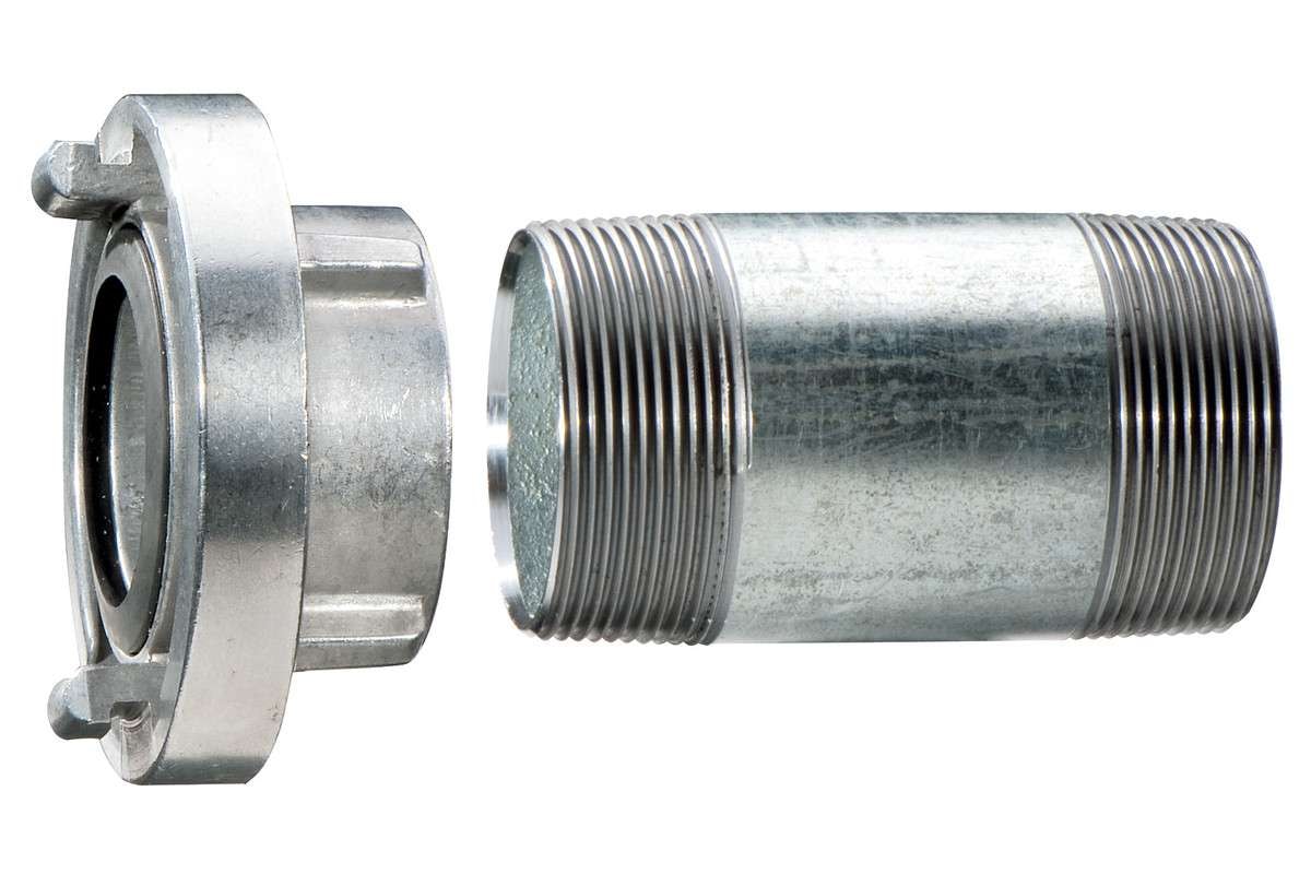 Vinkeltilkobling 1 1/2 in med forlengelsesrør 100 mm