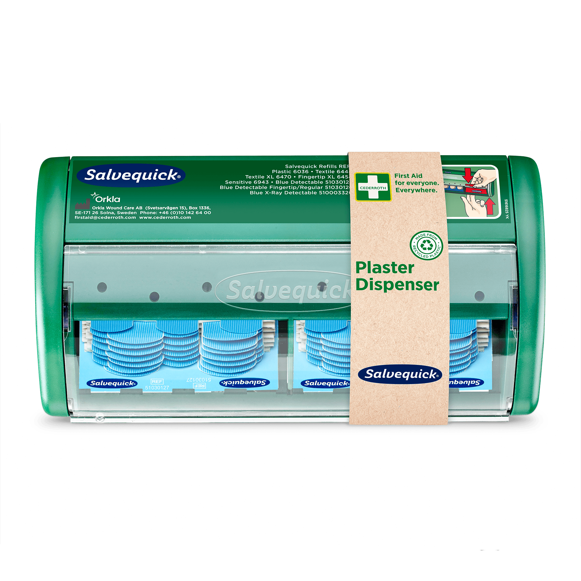Cederroth Salvequick Plåsterautomat Blue Detectable