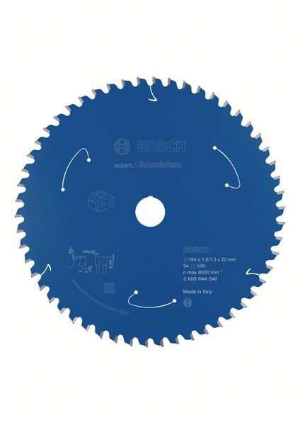 Bosch Expert for Aluminium-sirkelsagblader for batteridrevne sager 184x1,8/1,3x20 T54