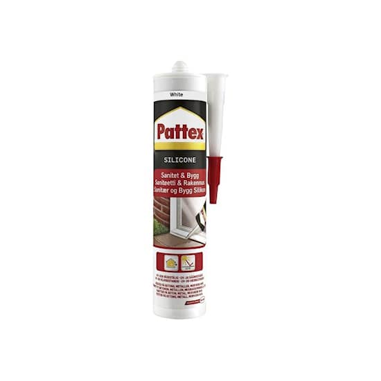 Pattex Bygg- & sanitetssilikon 280ml