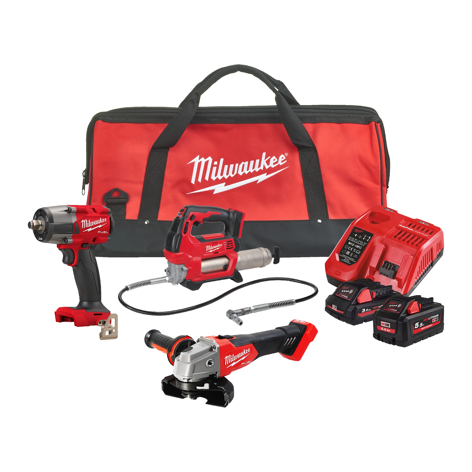 Milwaukee Powerpack M18 FPP3SED-532B med Batteri & Laddare