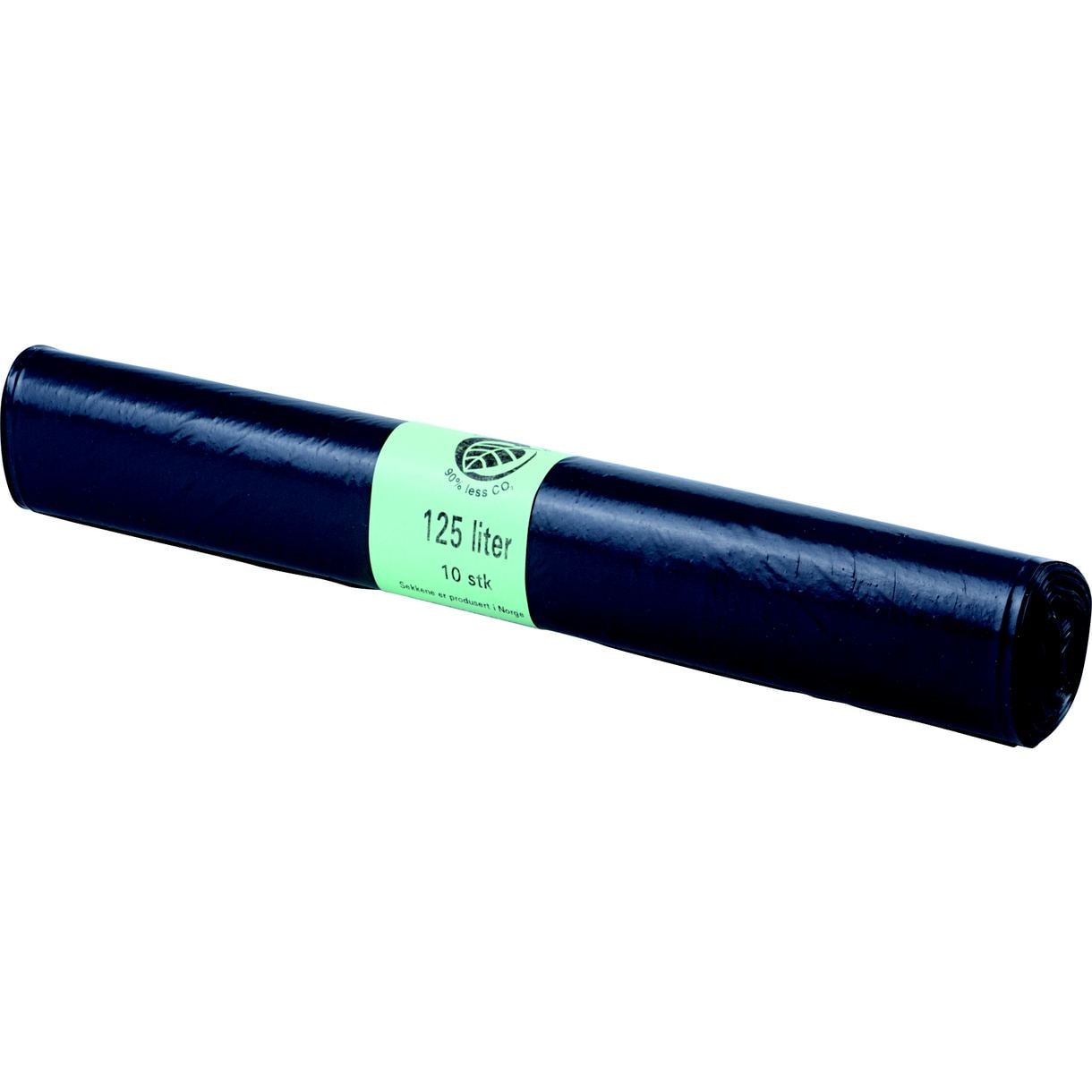 Jätesäkki 125 l Basic solmittava 10 kpl 50my