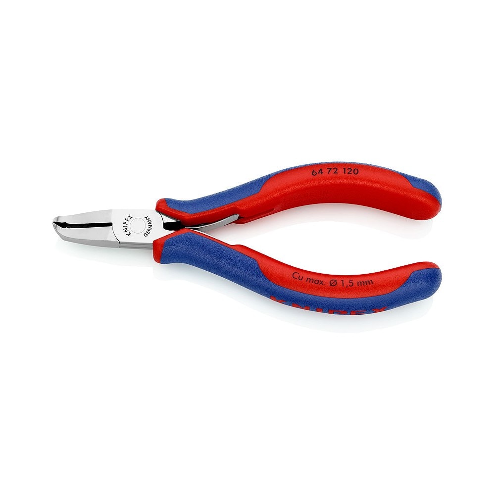 Knipex elektronik-forbidetang vinklet 35 grader med flerkomponent greb 120 mm