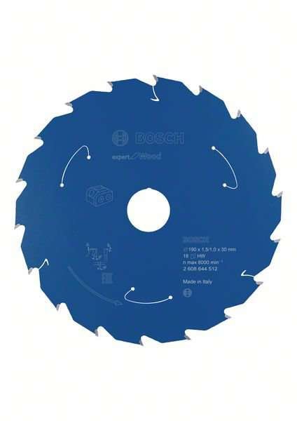 Bosch Expert for Wood-sirkelsagblad for batteridrevne sager 190x1,5/1x30 T18