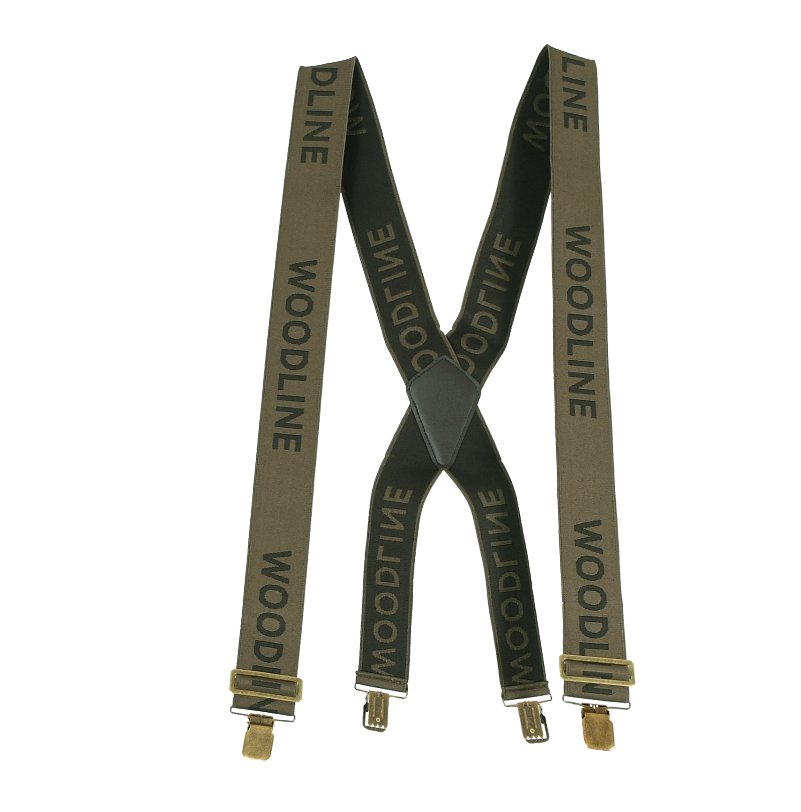 Woodline Olkaimet Vihreä/Ruskea 50mm Klipsit