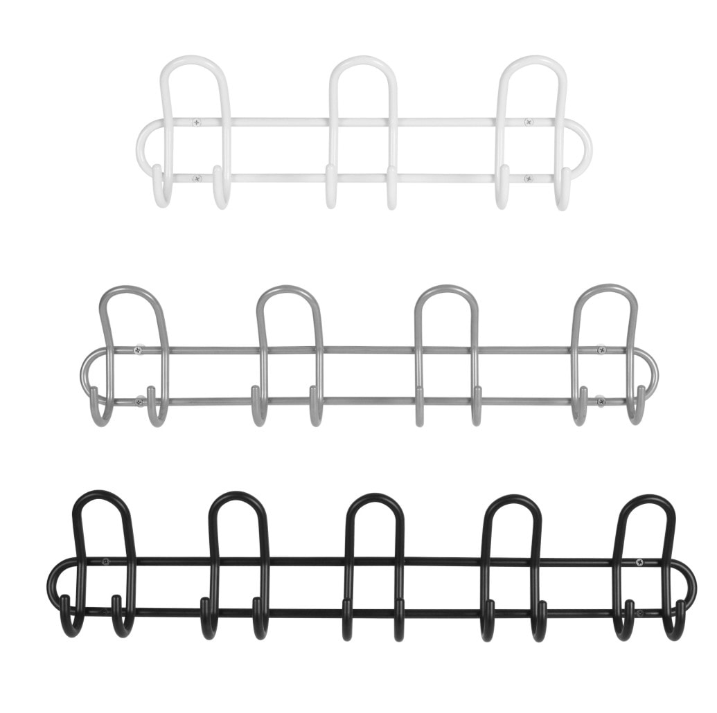 Home It® knopplist med 4 knoppar Ø 10 mm x 52 x 6,5 x 13 cm svart