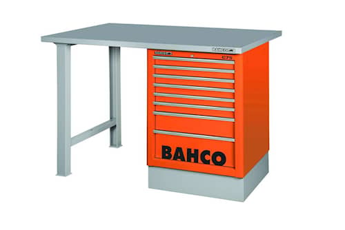 Bahco Arbetsbänk 1495K7CWB18TS 7 lådorådor 1800 mm orange stål