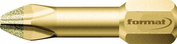 Format Bits 1/4 Diamant PH2x25mm