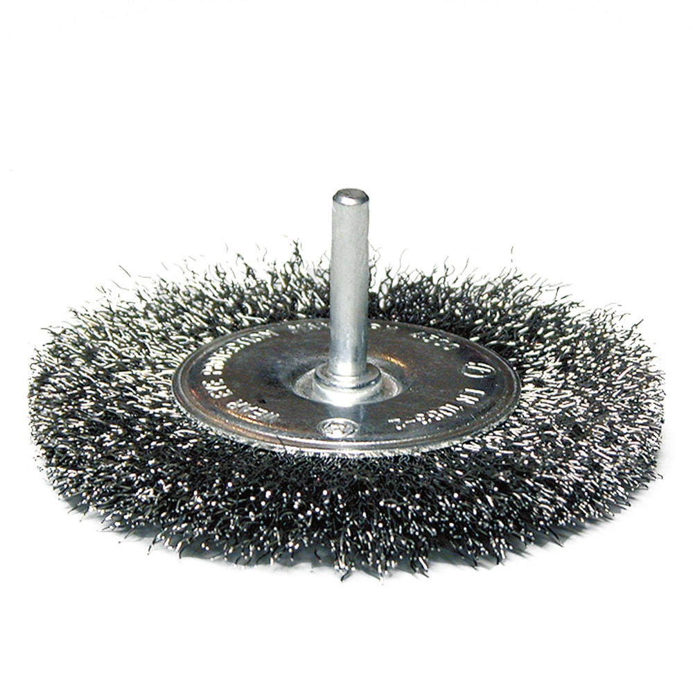 Dronco sirkelbørste RB6 75x6mm 0,40mm, bølget, stål