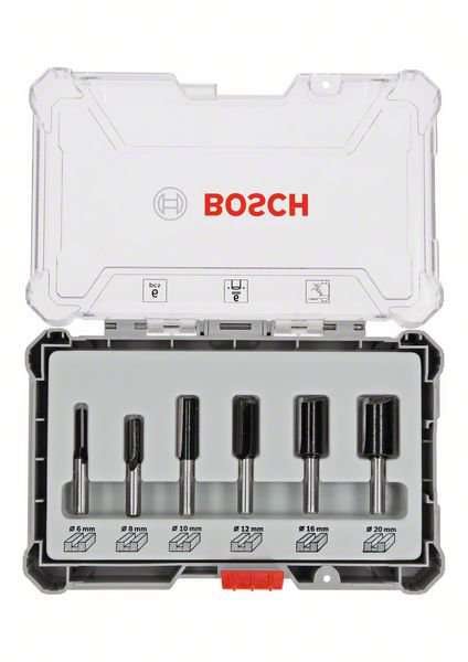 Bosch Jyrsinteräsarja HM urajyrsimet 6 mm, 6-os.