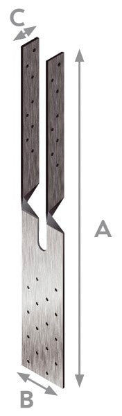 Arvid Nilsson Gaffelankare 50x320x1,5mm FZV