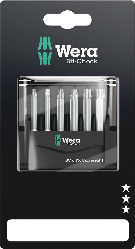 Wera Bit-Check 6 TX Universal 1 SB-pack