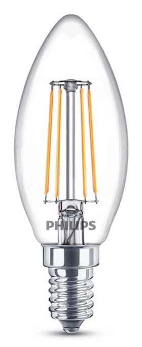Philips Kronlampa 4W LED (40W) E14 470LM klar
