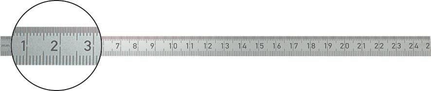 Format Stålskala 150x13mm, rostfri