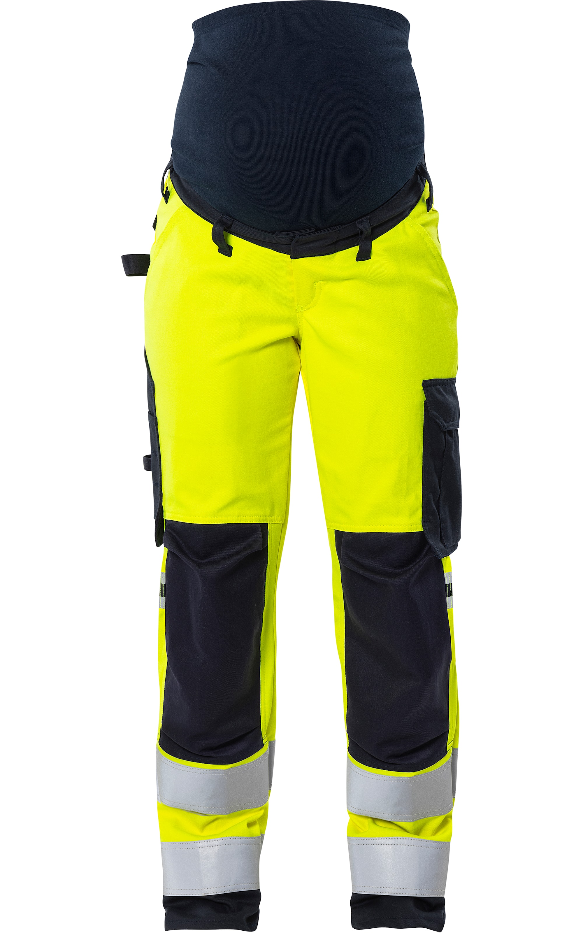 Fristads Gravidbyxa Flam Kl 2 2507 ATHF Varselgul/Marinblå 40