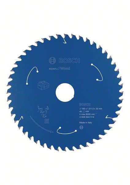 Bosch Expert for Wood-sirkelsagblad for batteridrevne sager 190x1,5/1x30 T48